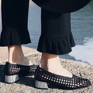 Miista London Taissa black woven pump size 37